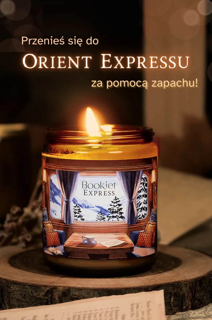 Baner Bookiet – świeca sojowa Express 250ml. Przenieś się do Orient Expressu za pomocą zapachu!