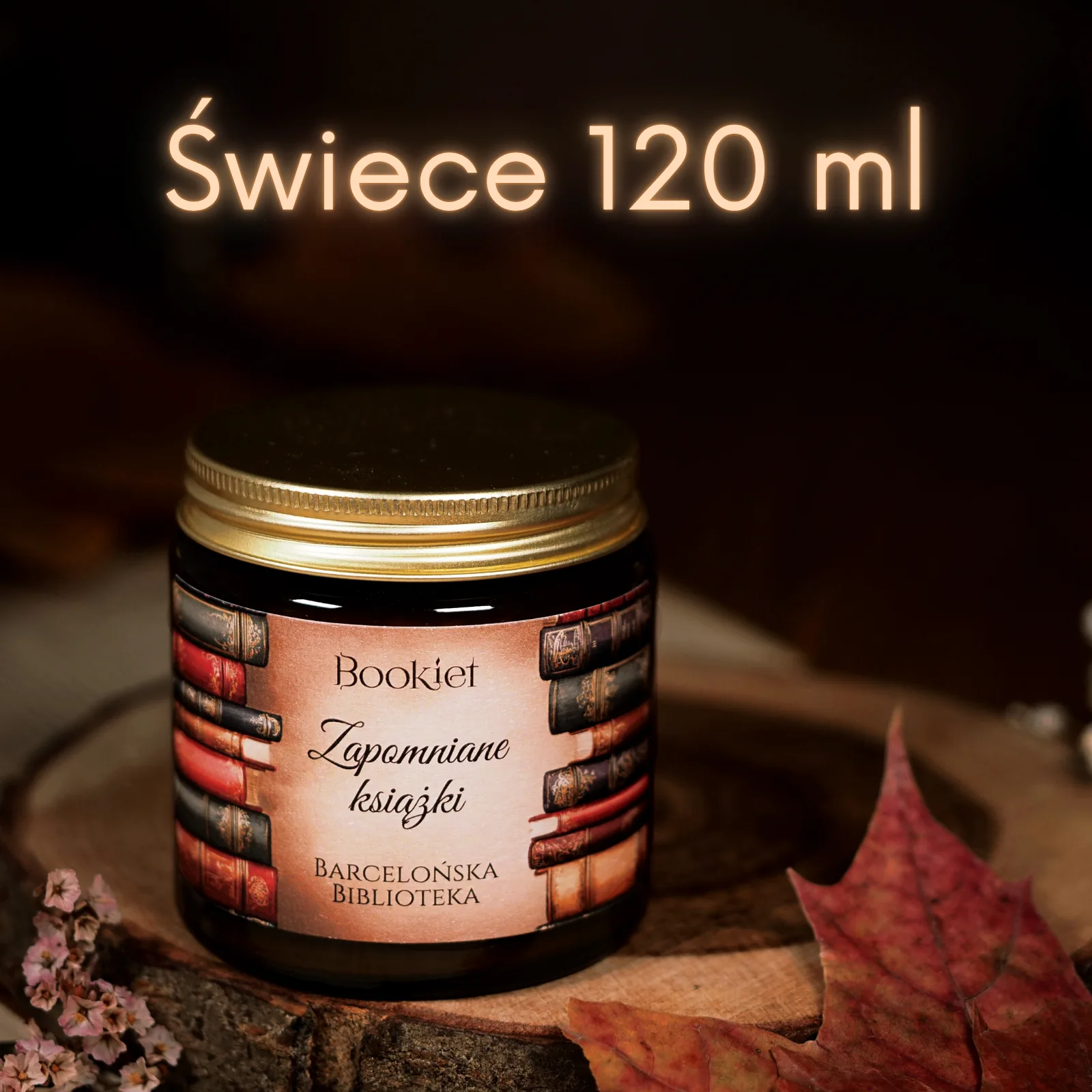 Świece sojowe 120 ml — ok. 25 godzin palenia
