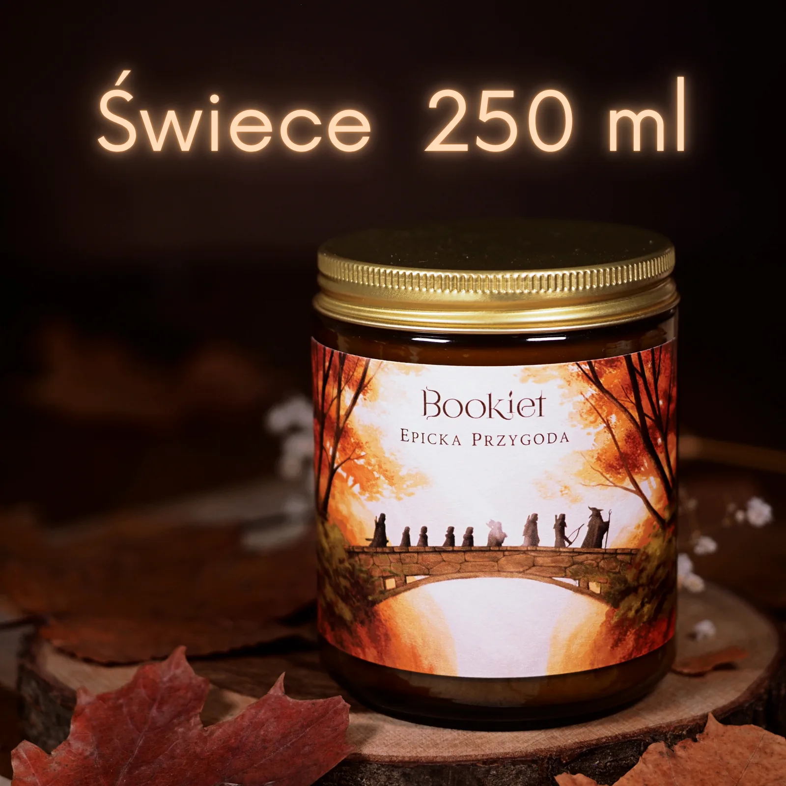 Świece sojowe 250 ml — ok. 60 godzin palenia