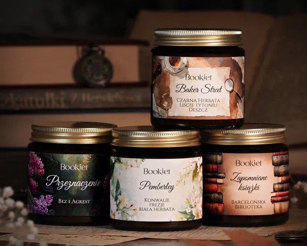 Zestaw 4 świec sojowych 120ml