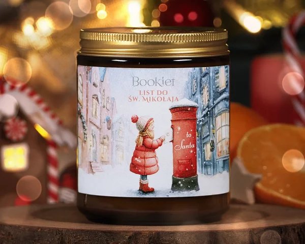 Świeca sojowa - List do Św. Mikołaja - 250ml / 60h