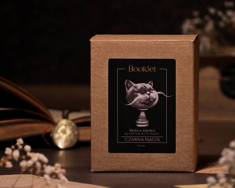 Świeca sojowa - Czarna Magia - 250ml / 60h